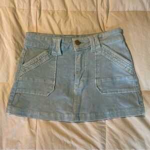 Forever 21 Sky Blue Corduroy Skirt